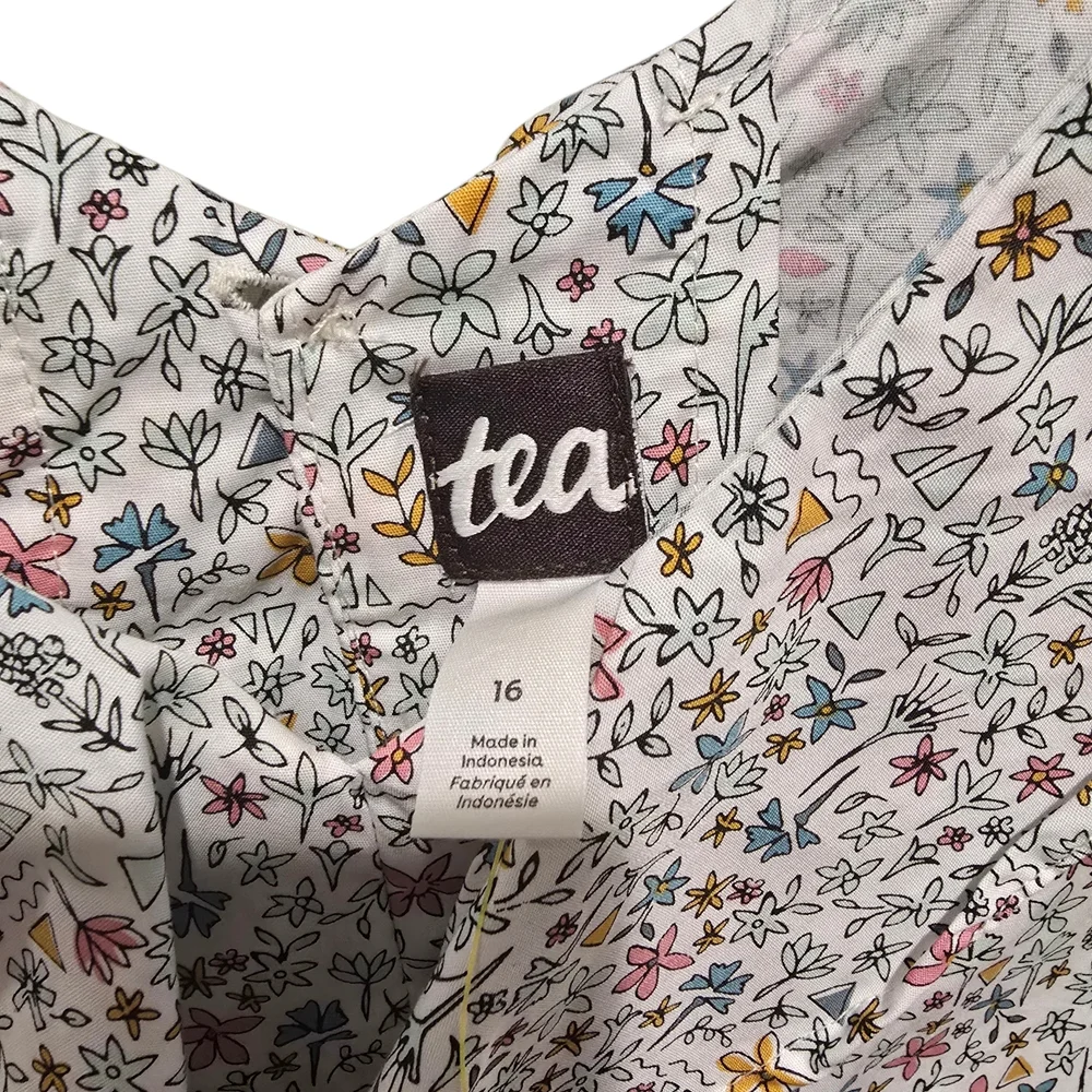 NWT Tea Collection Multicolor Floral Ruffle Dress